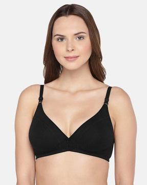 Non-Wired T-Shirt Bra with Bow Accent