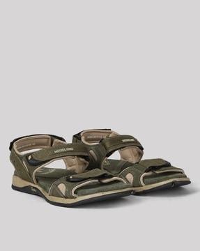 Men Strappy Sandals with Velcro Fastening