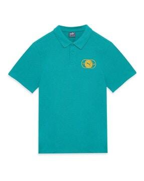 Logo Print Tailored Fit Polo T-Shirt