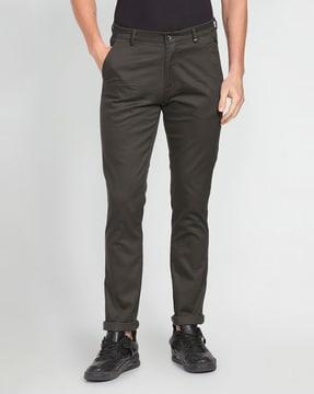 Skinny Fit Flat-Front Chinos