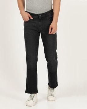 Mid Wash Jeans with Insert Pockets
