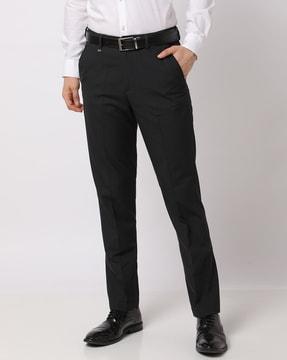 checked-flat-front-slim-fit-trousers