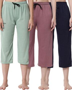 Pack of 3 Solid Capris