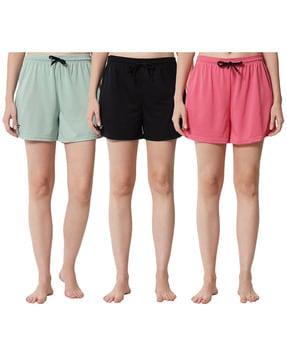 Pack of 3 Mid-Rise Shorts