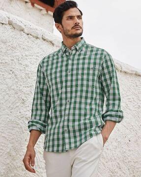 Checked Patch Pocket Shirt