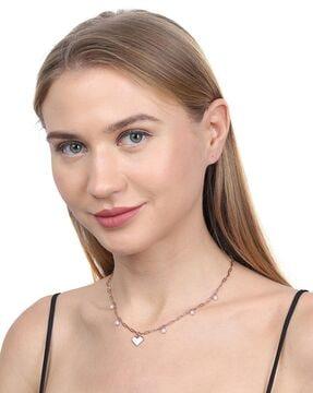 rose-gold-plated-bead-with-heart-necklace-for-women---b887206n-1