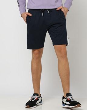 Bermuda Shorts with Contrast Panel