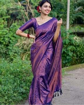 Floral Woven Banarasi Silk Saree