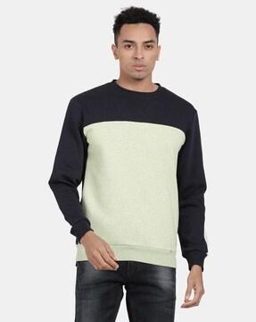 Colourblock Crew-Neck Sweatshirt