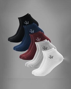 Pack of 5 Striped Ankle Length Socks
