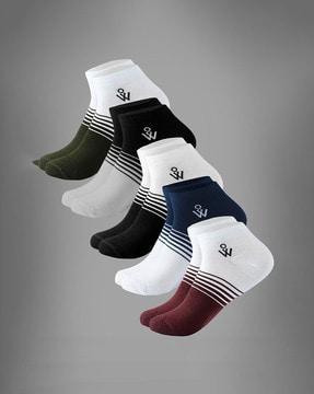 pack-of-5-striped-ankle-length-socks