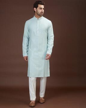 embellished-silk-long-kurta