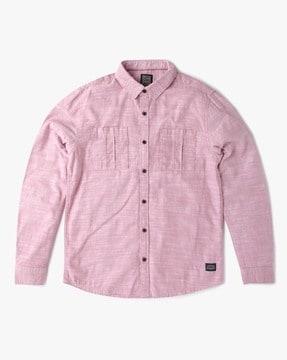 Cotton Shirt with Patch Pockets