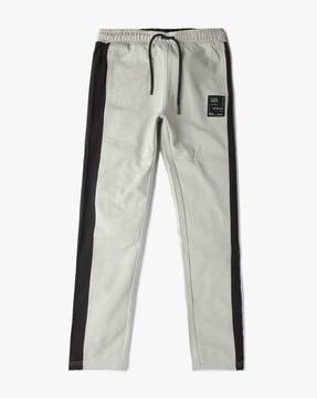 Slim Fit Track Pants with Contrast Taping