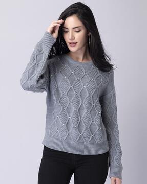 Lurex Round-Neck Sweater
