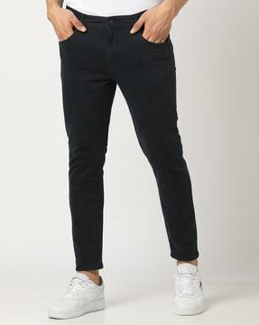 Skinny Jeans with Button Closure