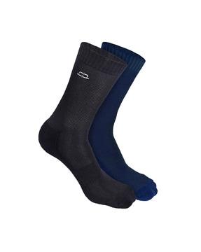 Pack of 2 Mid-Calf Length Socks