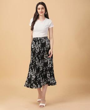 Floral Flared Skirt