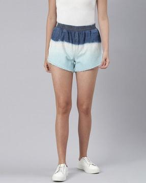 Tie & Dye Shorts with Elasticated Waist
