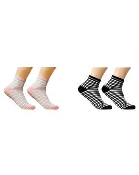 men-pack-of-2-striped-ankle-length-socks