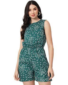 floral-print-playsuit-with-elasticated-waist