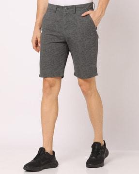 Printed Slim Fit City Shorts