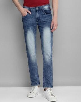 Washed Slim Fit Jeans