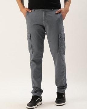 Flat-Front Cargo Trousers
