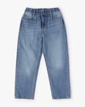 Mid-Wash Relaxed Fit Jeans