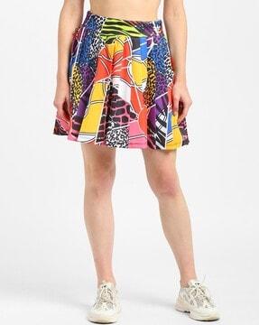 printed-pleated-a-line-skirt