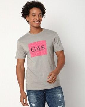 Brand Print Crew-Neck T-Shirt