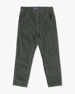 Cord Straight Fit Chinos with Insert Pockets
