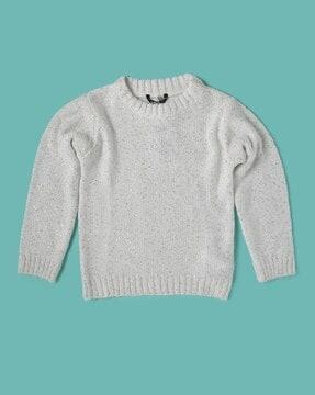 Knitted Round-Neck Pullover