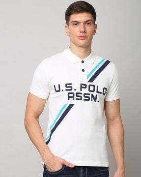 Logo Print Extra Slim Fit Polo T-Shirt