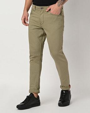 Tapered Fit Mid-Rise Jeans