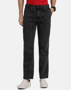 Mid-Rise Jeans with Insert Pockets