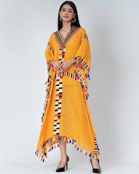 geometric-print-gown-dress