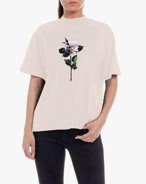 Rose Label Piece Dyed Jersey Regular Fit T-Shirt