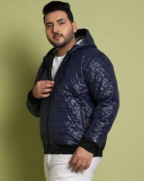 Zip-Front Puffer Jacket with Pockets