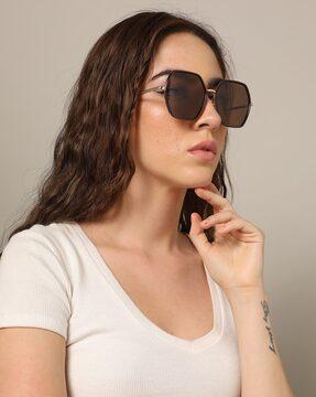 Women UV-Protected Oversized Sunglasses-X15010