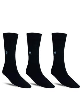 Pack of 3 Mid-Calf Length Socks