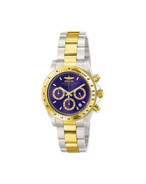 3644 Chronograph Wrist Watch with Push-Button Clasp