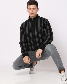 Striped Slim Fit Sweatshirt
