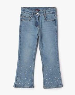light-wash-flared-jeans-with-embellishment