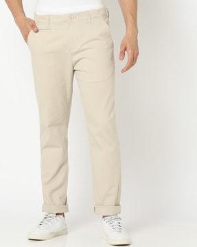 Flat-Front Relaxed Fit Trousers
