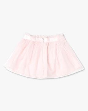 Tulle Skirt with Lace Accent