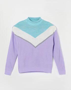 Colourblock Pullover Sweater