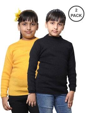 Pack of 2 Round-Neck Pullover Sweater