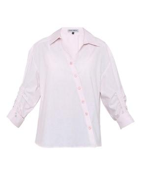 Blouse Top with Stylish Front Buttons