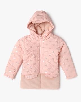 Girls Hooded Quilted Jacket